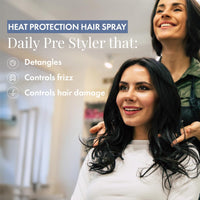 ThriveCo Heat Protection Spray For Hair -150 Ml, Hair Styling Spray For Women & Men, Heat Protectant Spray For Hair Upto 250°C & 2X Less Hair Breakage I Frizz Free & Helps In Damage Control