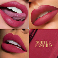 mCaffeine Shades Velvet Blur Matte Liquid Lipstick | 12 Hrs Intense Stay | Lightweight & Non-drying, Blurs Lip Creases | Transferproof & Smudgeproof | Lipstick for Women | 4 ml - Passionate Crimson (Subtle Sangria)