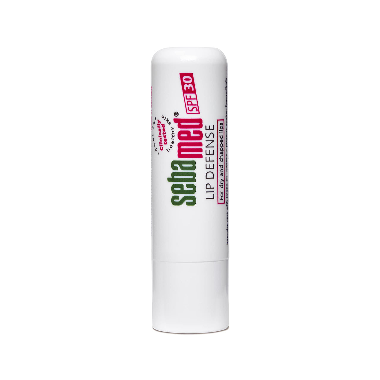 SebaMed Lip Defense Lip Balm With Spf 30 + Vit E | Regenerates Dry, Chapped Lips | Intensive Care With Vit E, Jojoba Oil & Chamomile | Clinically Tested | 4.8 Gm, White | Pack of 4