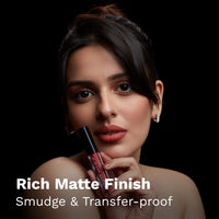 Pilgrim Liquid Matte Lipstick - Sexy Scarlet | Lipstick for Women with Hyaluronic Acid & Spanish Squalane | Transferproof, Long Lasting & Non Drying with Hydrating Ingredients 3gms