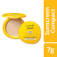 LAKMÉ Sun Expert Ultra Matte SPF 40 PA+++ Compact, 7g And LAKMÉ Sun Expert SPF 50 PA Fairness UV Sunscreen Lotion for All skintype, 100ml