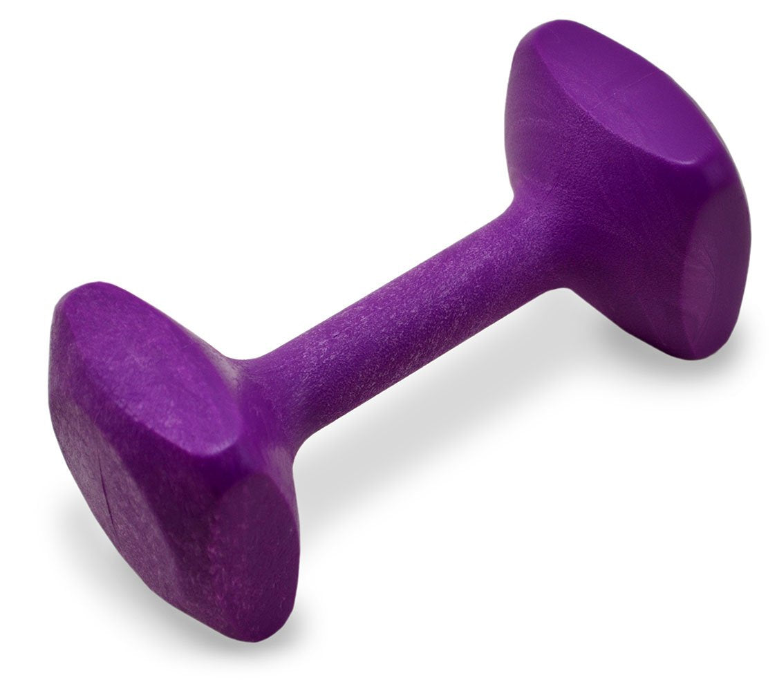 J&J Dog Supplies Obendience Retrieving Dumbell with 2" Ends, 2" Wide Bit and 9/16" Diameter Bit, Purple, X-Small