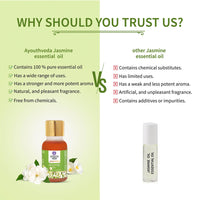 Jasmine essential oil | For Healthy Skin & Hair | Pure & Natural Aromatherapy oil