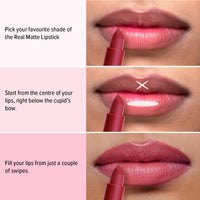 Mila Beauté Real Matte Lipstick | Enriched With Rosehip Extract | Ultra Matte Finish & Long Lasting I Single Swipe, Lightweight & Comfortable - 14-ROSE PETAL