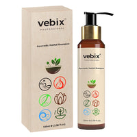 VEBIX PROFESSIONAL Customized Ayurvedic Anti-Hairfall Shampoo For All Hair (100Ml)