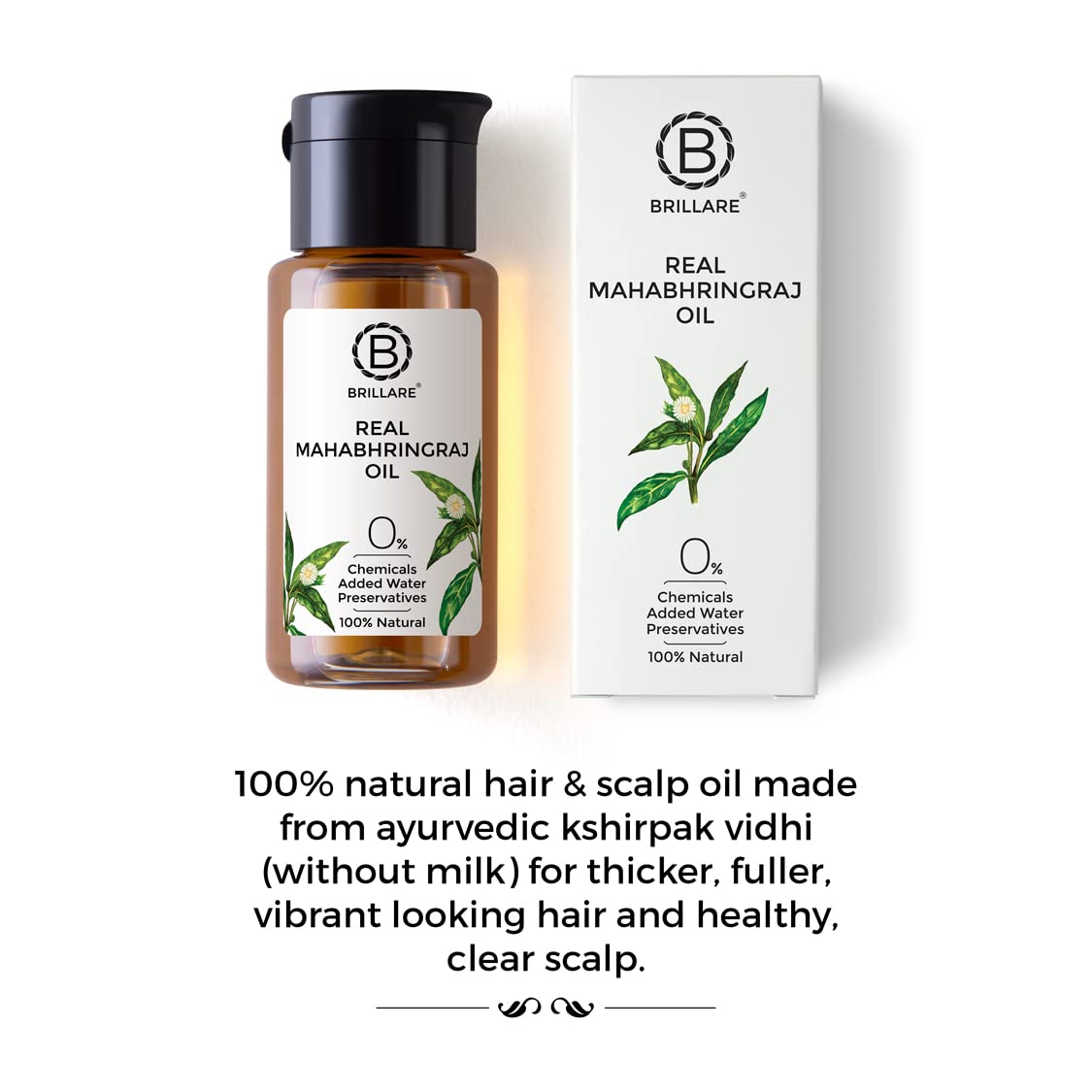 Brillare Professional Skin Brightening Natural Lotion Moisturiser With Lime Cavier and Papaya (50 ML) & Brillare Real Mahabhringraj Oil with 14 Traditional Herbs Combo