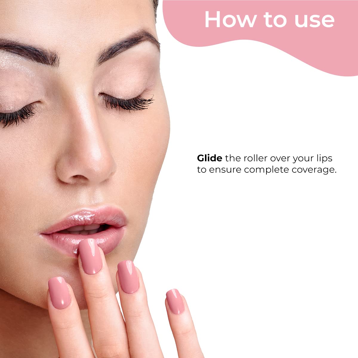 Pilgrim Squalane Hydra-Plumping Lip Balm+Lip Serum Combo(Bubblegum)|Lip Serum With Roll-On For Visibly Plump Lips|Soothing&Hydrating Dry&Chapped|Shea Butter&Pomegranate For Soft Lips,Pack Of 1,Pink