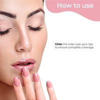 Pilgrim Squalane Hydra-Plumping Lip Balm+Lip Serum Combo(Bubblegum)|Lip Serum With Roll-On For Visibly Plump Lips|Soothing&Hydrating Dry&Chapped|Shea Butter&Pomegranate For Soft Lips,Pack Of 1,Pink