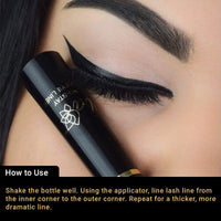 Iba Long Stay Liquid Eyeliner & All Day Kohl Kajal daily Eye Makeup Combo (Black) - Matte Finish | One Stroke Application | Quick Drying | 24Hr Long Lasting | Waterproof & Smudge Proof
