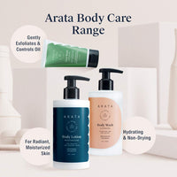 Arata Natural Hydrating & Non-Drying Body Wash With Coconut & Citrus Extracts || All-Natural, Vegan & Cruelty-Free || Gentle Daily Cleansing For Women & Men - (300 ML)
