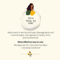 Ashpveda Gotu Kola and Green Tea Hair Wash Shampoo - Promotes Healthy, Silky-Smooth Hair - Natural Ingredients For Dandruff & Frizz Control (100 ml)