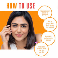 Lakmé 9To5 Vitamin C+ Face Wash | 100% Soap-Free | Enriched With Lemon Extract & Exfoliating Beads | For Dry, Oily, Normal, Sensitive & Combination Skin | 100G