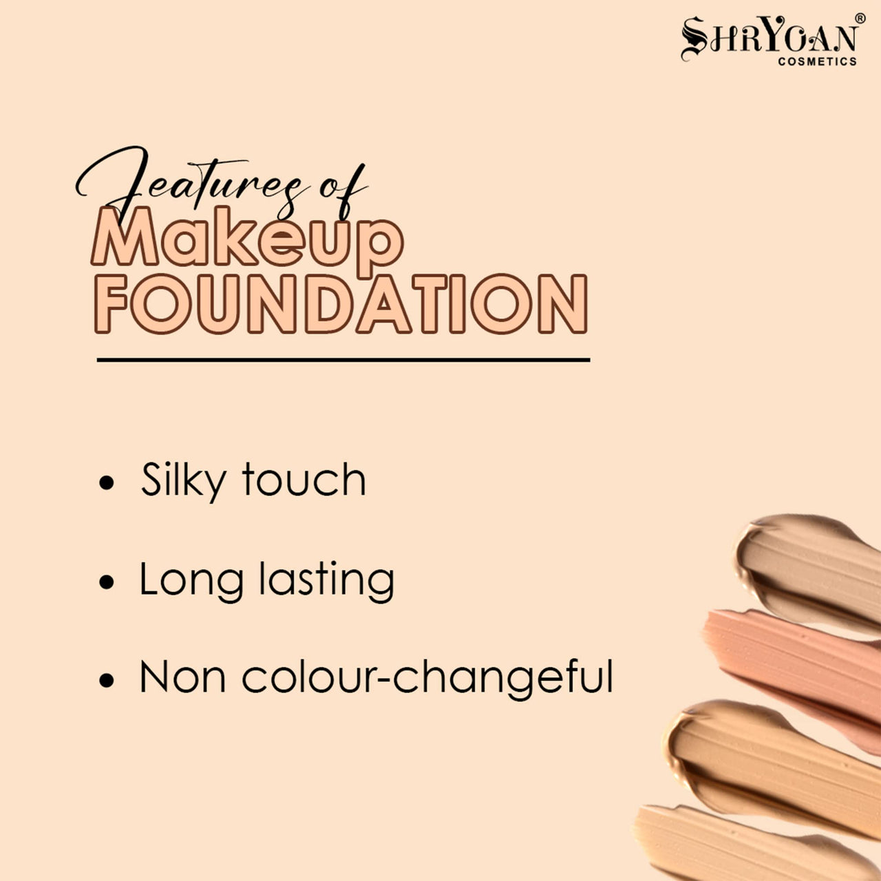 Shryoan Flawless Powder Foundation | Long Lasting, Silky Touch, Full Coverage, Natural Finish & Waterproof (30g)