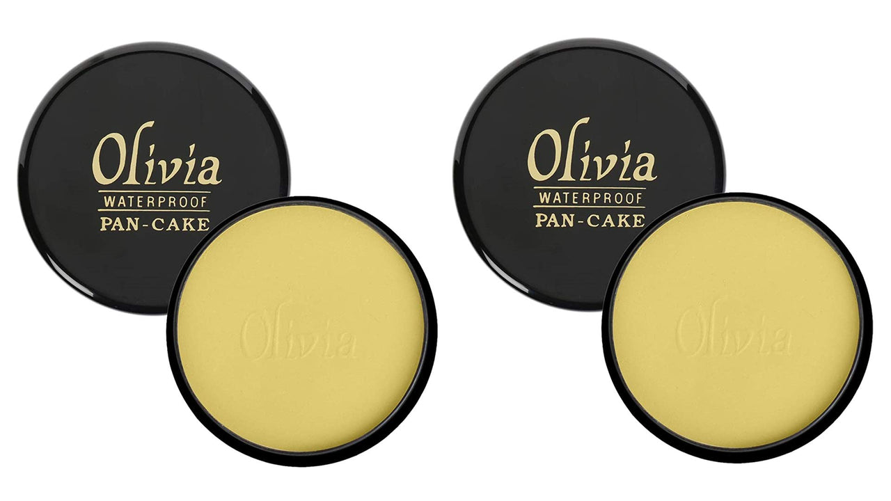 Olivia Pan Cake 100% Waterproof, 2 Pcs. Pack, Shade - Golden Yellow 21