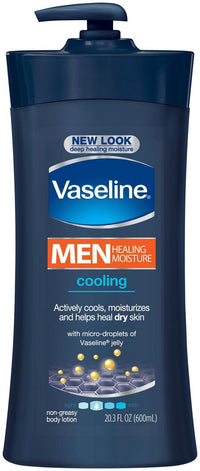 Vaseline Men's Cooling Hydration Body Lotion, 24.5-ounce Bottle