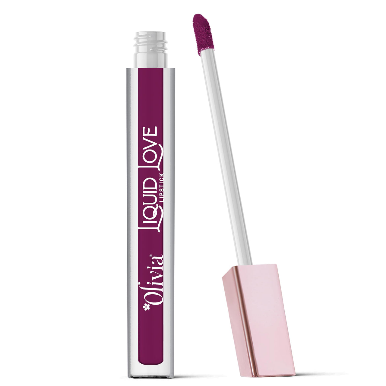 Oliva Liquid Lipstick, 12HR Long-lasting Matte Lipstick, Non Transfer, High Coverage, Water & Smudge Proof, Light Weight & Cruelty-Free - 2ml (Plum Pop 12)