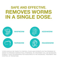 Elanco Chewable Quad Dewormer for Small Dogs, 2-25 lbs, 4 Chewable Tablets, White Quad Dewormer Only One Pack