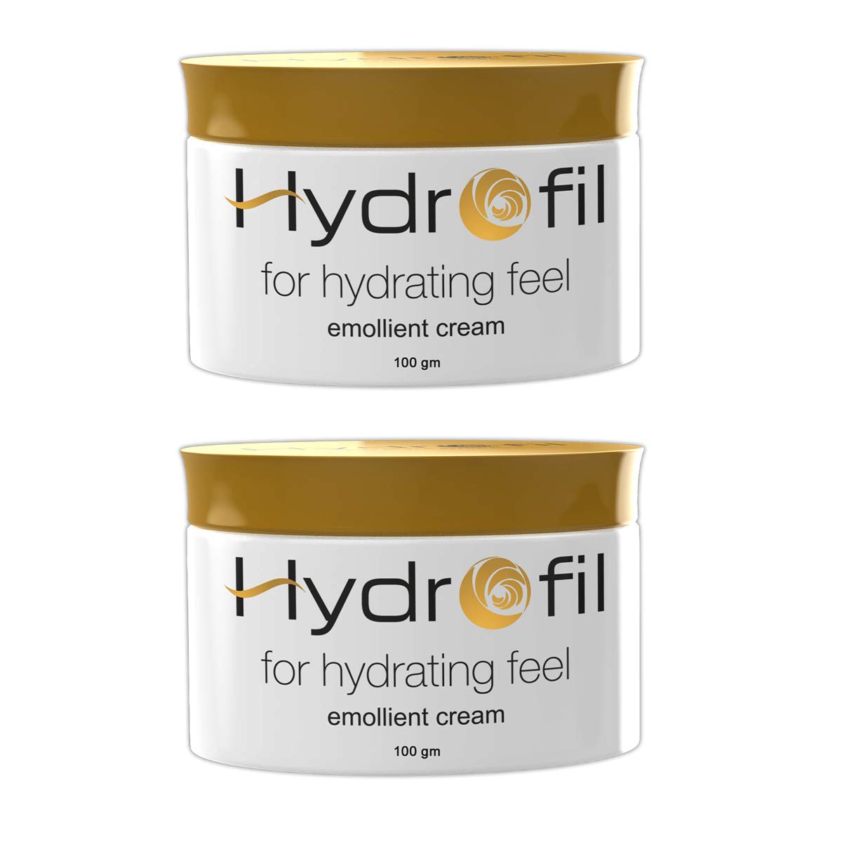 Hydrofil Emollient Moisturizing Cream for Hydrating Feel 100ml - Pack of 2