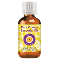 Deve Herbes Pure Orange Essential Oil (Citrus sinensis) Steam Distilled 15ml