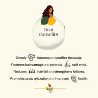 Ashpveda Japapatti & Brahmi Hair Wash for Dry Scalp & Damaged Hair Repair (100 ml)