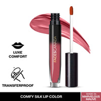 FACESCANADA Comfy Silk Liquid Lipstick - Marvelous Mauve 04, 3ml | Satin Matte HD Finish | Luxe Comfort | Longlasting | No Dryness | Smooth Texture | Mulberry Oil & Shea Butter For Plump Hydrated Lips
