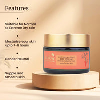 Mellow Herbal Face Cream with Aloe Vera & Carrot for Smooth, Silky & Healthy Skin, Lightweight Day Sunscreen Moisturizer for Normal to Dry Skins, Sun Protection from UVA & UVB Rays [50 Gm]