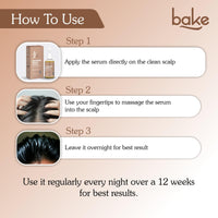 BAKE 95% Pure Rosemary Oil Hair Serum for Hairfall Control with Anagain & Biotin | Scalp Serum For Hair Growth & Dry, Frizzy Hair | For Women & Men | 50ml