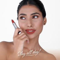 BELLAVITA Comfort Matte Bullet Lipstick| Intense Colour| Creamy Matte Finish| Intense Moisturisation| Smooth Glide| Lipsticks for Women| 4 Hr Stay, Dreamy Nude, 4.2 gm