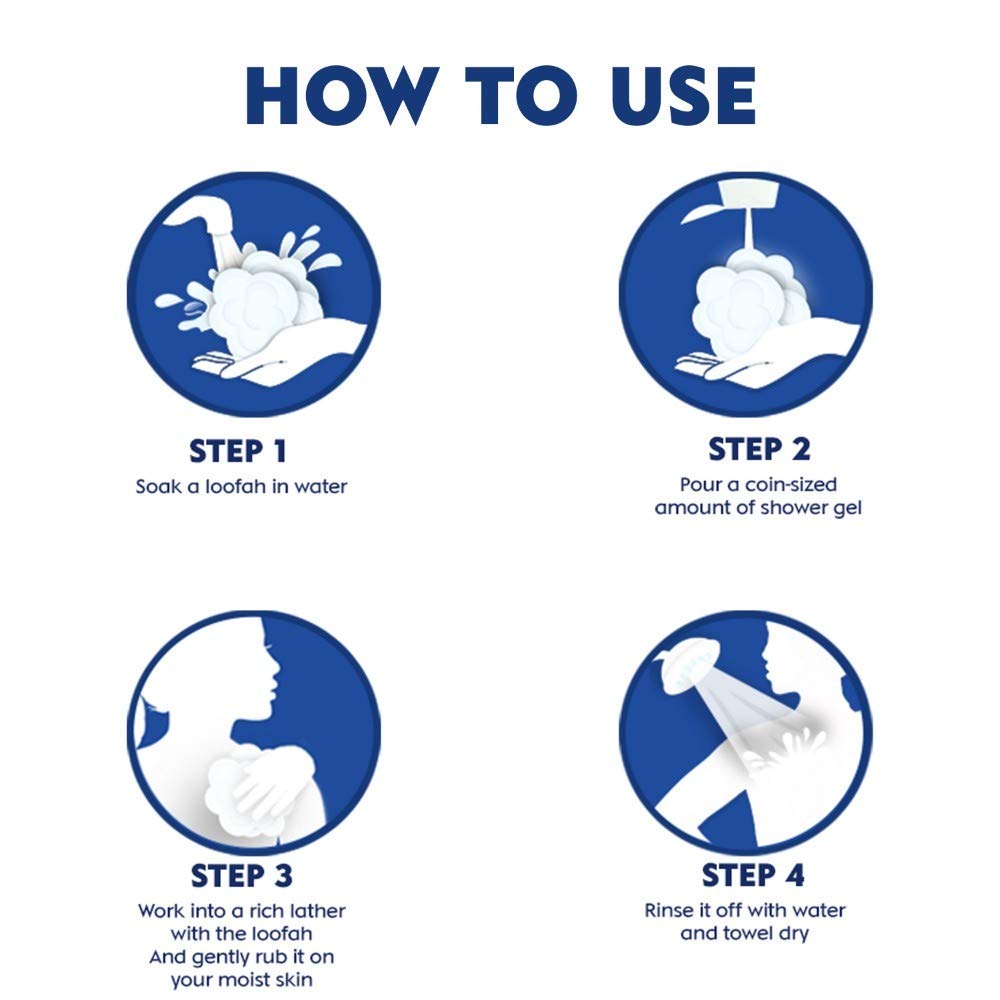 Nivea Men Shower Gel, Active Clean Body Wash, Men, 250ml And Shower Gel, Creme Care Body Wash, Women, 250ml