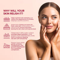 Twasa Watermelon & Passion Fruit Face Wash For Skin Barrier Repair, Hydrating & Brightening with Ceramide & Peptides | Anti-Ageing Face Wash For Glowing Skin | For Men & Women - 100 ml