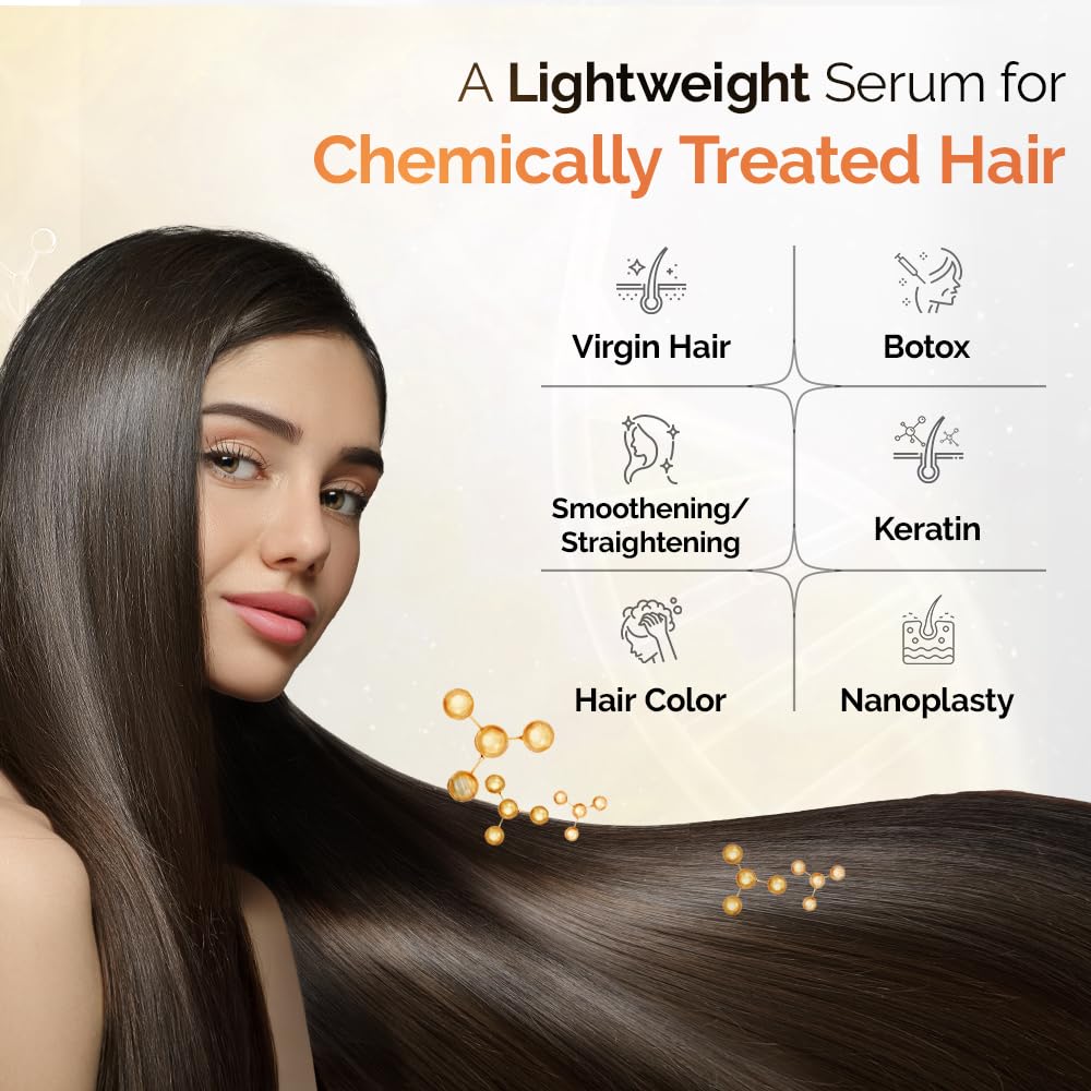 Streax Professional BotBrazil Acai Oil Serum,100ml for Chemically Treated Hair- Keratin, Botox, Nanoplasty, & Smoothening which helps to control frizzy hair, dry hair |Hair serum for Women & Men
