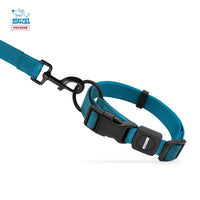 Voyager Reflective Dog Leash Collar Set with Neoprene Handle Supports Small, Medium, and Large Breed Puppies, Cute and Heavy Duty for Walking, Running, and Training - Turquoise, S Leash Collar Set (Turquoise) Leash Collar Set (5/8