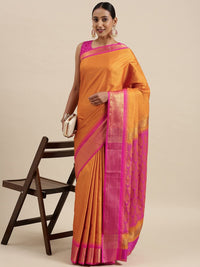 Pandadi Saree Women's  Cotton Silk Saree With Blouse Piece