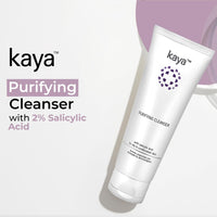Kaya Acne Care Purifying Cleanser Salicylic Acid Face Wash Reduces Acne & Pimples for Pimple Prone Skin Face Wash for Oily Skin, 100ml