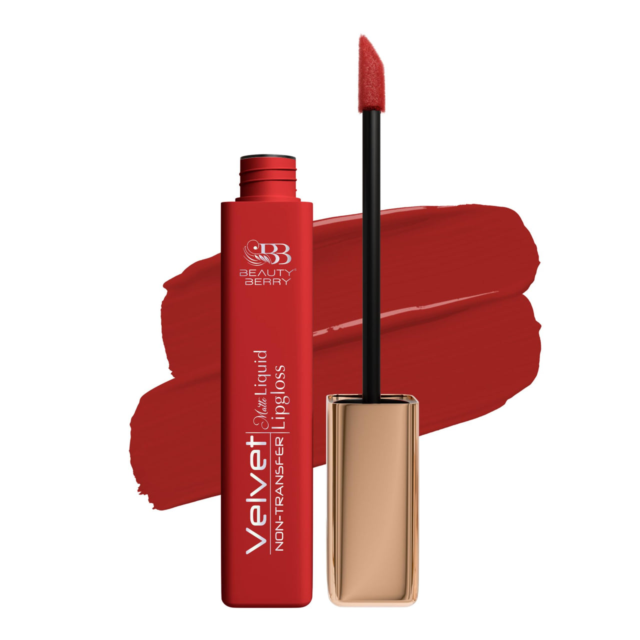 Beauty Berry Velvet Non Transfer Liquid Lipstick for Women (Chilly Red)
