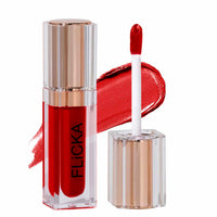 FLiCKA Shimmery Affair Lip Gloss 6 Gin Baby Pink 5ml R U Ready Matte Finish liquid Lipstick For Women| Transfer Proof, Smudge Proof, NonSticky, Creamy Lightweight Lipstick For Women, 01 Red Hot, 5ml