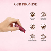 Just Herbs 4 IN 1 Lip Gloss for Women, Serum Infused Non-Sticky Glossy and Hydrating Lip Gloss 4 gm (Deep Love)