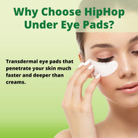 HipHop skin care Under Eye Pads With Nourishing Gel- 5 Pads & Cleansing Charcoal Nose Strips For Women (3 Strips)