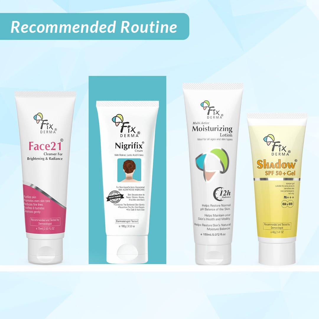 Fixderma Nigrifix Cream for Acanthosis Nigricans with Lactic Acid For Body Parts like Neck, Ankles, Knuckles, Armpits, Thighs & Elbows | Exfoliant 100 gm (Pack of 1)