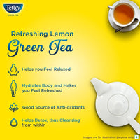 Tetley Loose Green Tea Leaves 100g, Lemon Flavour, Immune With Added Vitamin C, Makes 80 Cups, Long Leaf Tea, 5X Antioxidants As An Apple