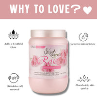 Skin Secrets Rose Massage Cream with Rose Essential Oil for Glowing Skin| Paraben Free, Cruelty Free & vegan| 800gm