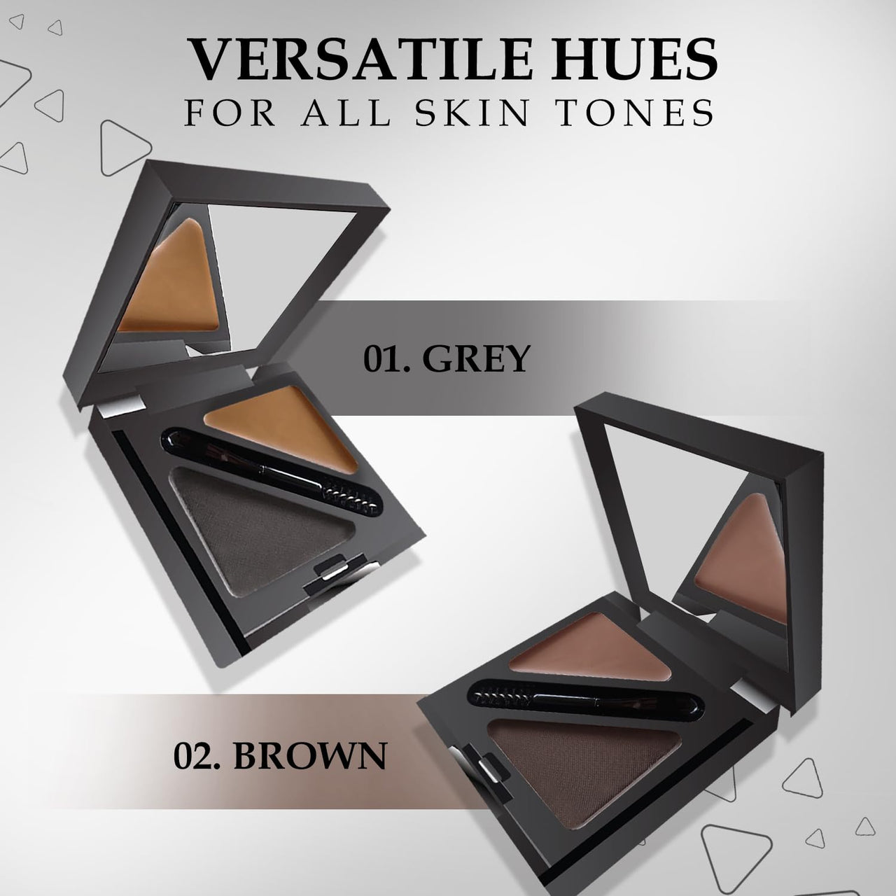 FACES CANADA HD Shape Up Brow Kit - Brown 02, 2.8g | Eyebrow Duo Kit - Wax & Powder With Brush | Long-Lasting | Precise & Natural Looking | Rich Color Payoff | Shaped & Defined Brows | Cruelty-free