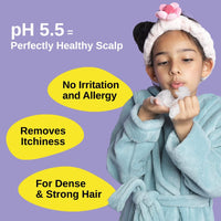 Bare Anatomy Junior Gentle Cleansing Shampoo For Kids from 5-12 Years | Tear-Free & Hypoallergenic pH 5.5 | Coconut Milk Protein, Almond Oil, Vitamin E & Strawberry | SLS & Paraben Free | Vegan -250ml