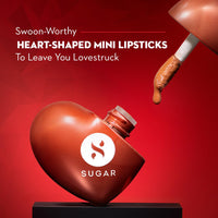 SUGAR Cosmetics LA LA Love Matte Liquid Lipstick | Lasts 18Hrs | Transferproof & Waterproof - 01 Cherry Crush