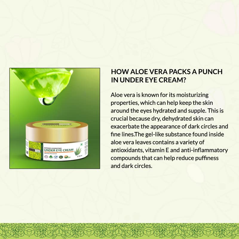 Indus Valley Intense Hydrating Under Eye Cream - Enriched with Guwahati Anise (50 ml)