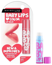 Maybelline New York Baby Lips Lip Balm, Cherry Kiss, 4g and Maybelline Baby Lips Anti Oxidant, Berry, 4g
