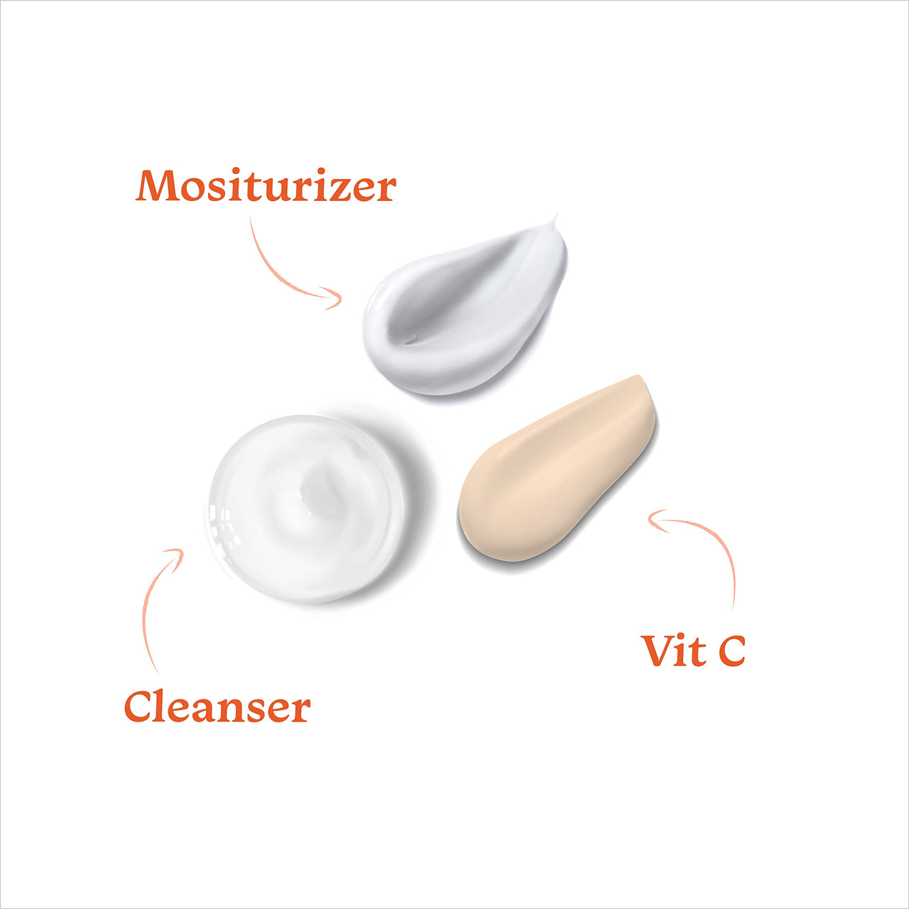 Foxtale Hydraglow Trio Skin Care Kit | Cleanser Face Wash 100ml + Ceramide Moisturizer 50ml + Vitamin C Face Serum 30ml