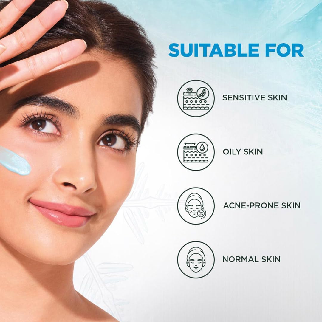 Garnier Super UV Cooling Watergel Sunscreen SPF50 PA++++ | Instant Cooling & 8-hr freshness | lightweight gel, no white cast, suitable for oily, dry, sensitive & combination skin, for men & women,60ml