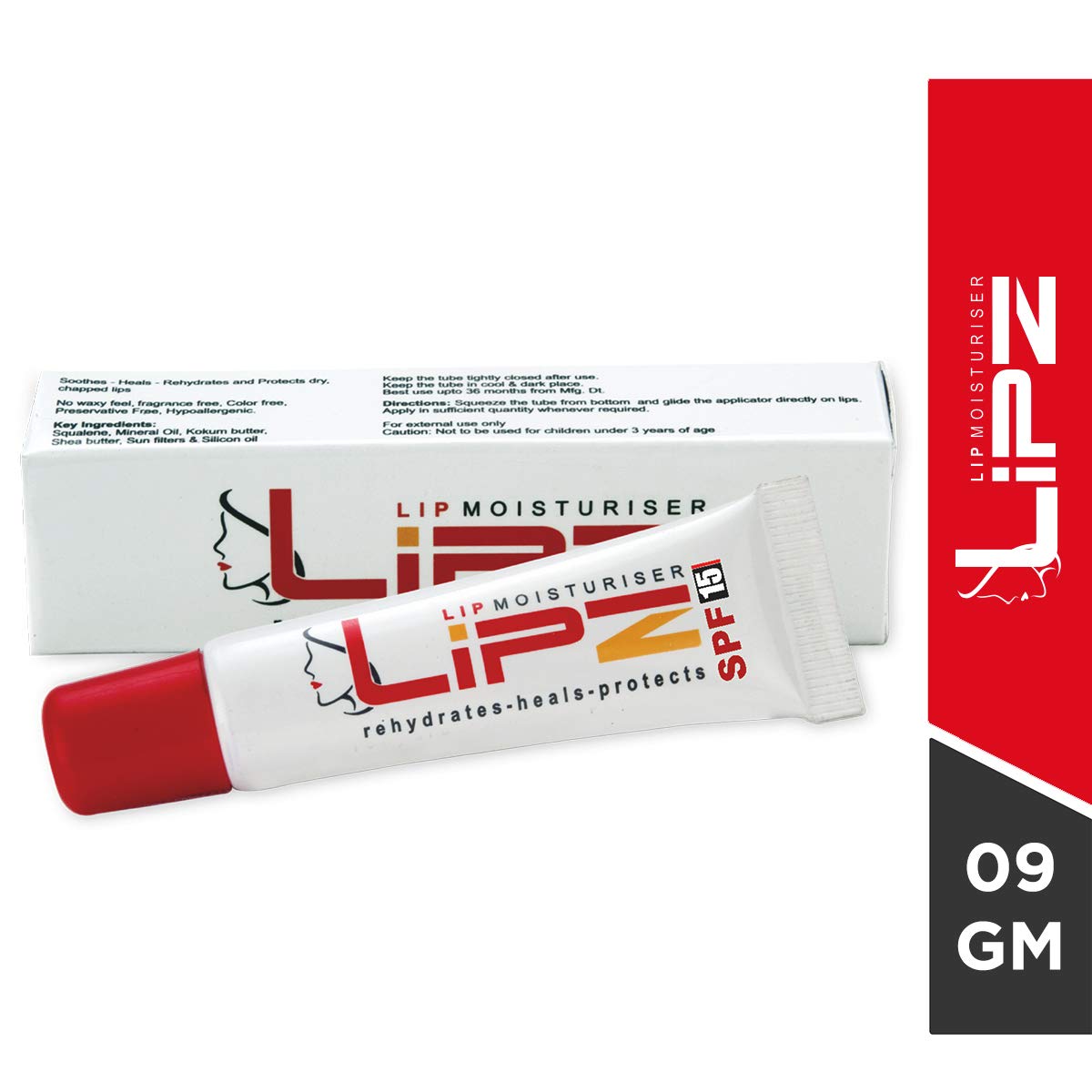 Lipz_Lip Moisturizer With SPF15 (Rehydrates | Heals | Protects) - Pack of 1