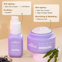 mcaffeine Anti-Ageing Routine Powered By 0.3% Retinol & Black Tea Complex, For Fine Lines & Wrinkles, Boosts Collagen By 80% & Fights Signs Of Ageing, For Women & Men - Pack Of 2 - Cream